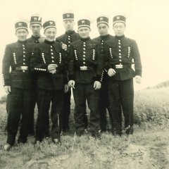 Bergmänner in Tracht
