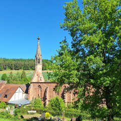 Blick auf das Kloster Rosenthal