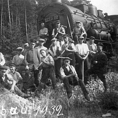 Bahnbau und Einweihung der Eistalbahn 1932