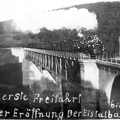 Erste Freifahrt der Eistalbahn 1932