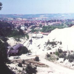 Grubengelände der Eisenberger Klebsandwerke (EKW)