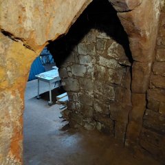 Gewölbe über dem Durchgang zum Klosterkeller