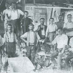 Die Grubenmannschaft der Grube Riegelstein (1920er)