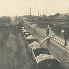 Beladung der Schmalspurbahn 1904