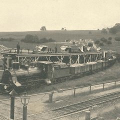 Schmalspurbahn zum Abtransport