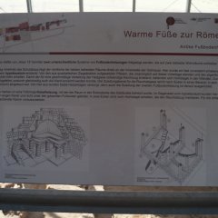 Informationsschild (Fußbodenheizung)