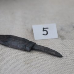 Römisches Eisenmesser zu sehen im Römermuseum