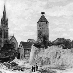 Ursprünglicher Storchenturm an der Klebsandgrube