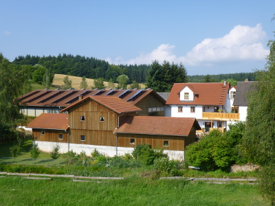 Gebäude einer Ferienunterkunft