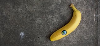 Banane mit Fairtrade Siegel
